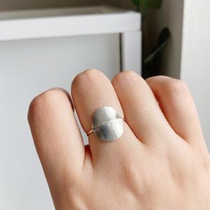 Sterling Silver Disc Ring